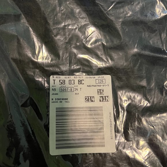 NWT Woman Within Straight Leg Fineline Women's Black Jeans 34T - Picture 3 of 3